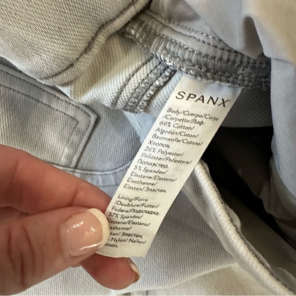 SPANX by Sara Blakely Womens Light Gray Pull-On High Rise Skinny Jeans Sz XL GUC - Picture 6 of 9